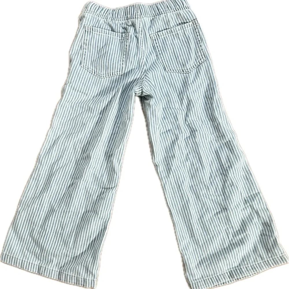 Wide-Leg Striped Denim Pants | Girls 6-7 - Picture 3 of 7